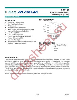 DS1100Z-20+ datasheet  